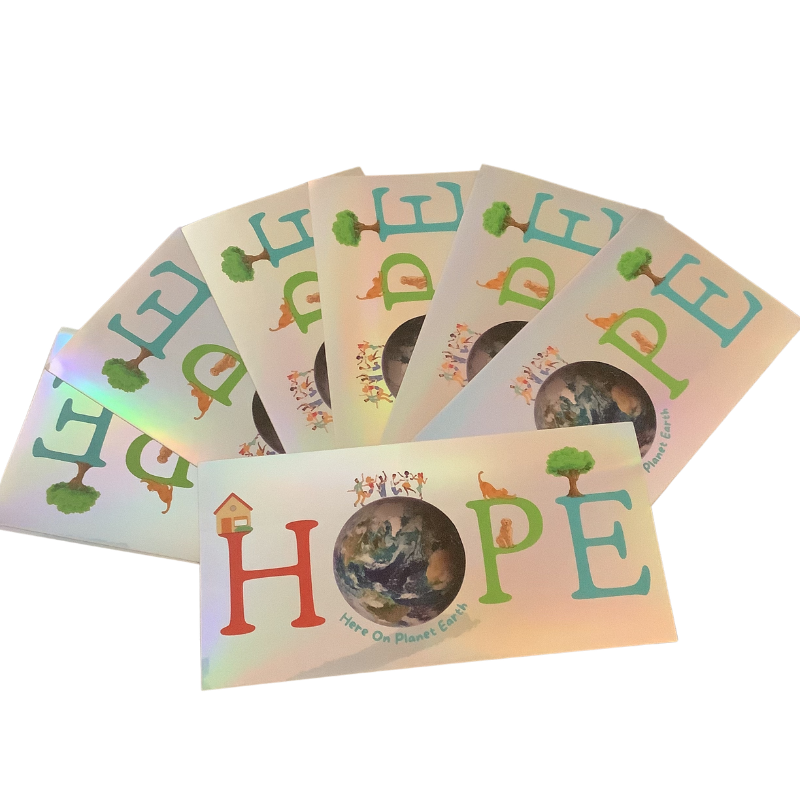 ✨ Reflective HOPE Sticker (3" x 6")